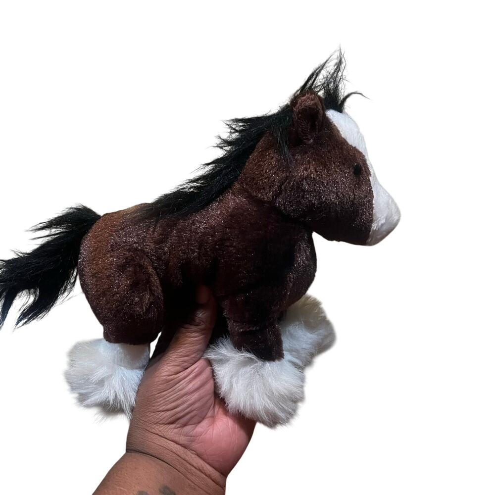 Ganz Webkinz Clydesdale Horse Plush‎ 9" Toy Stuffed Animal HM139 NO CODE